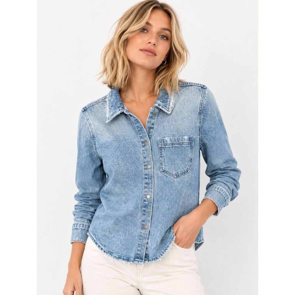 Pistola Jules Scholar Vintage Jean Shirt Jacket NWT Small